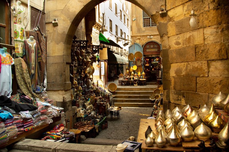 Egyptian Market In Cairo Egypt
